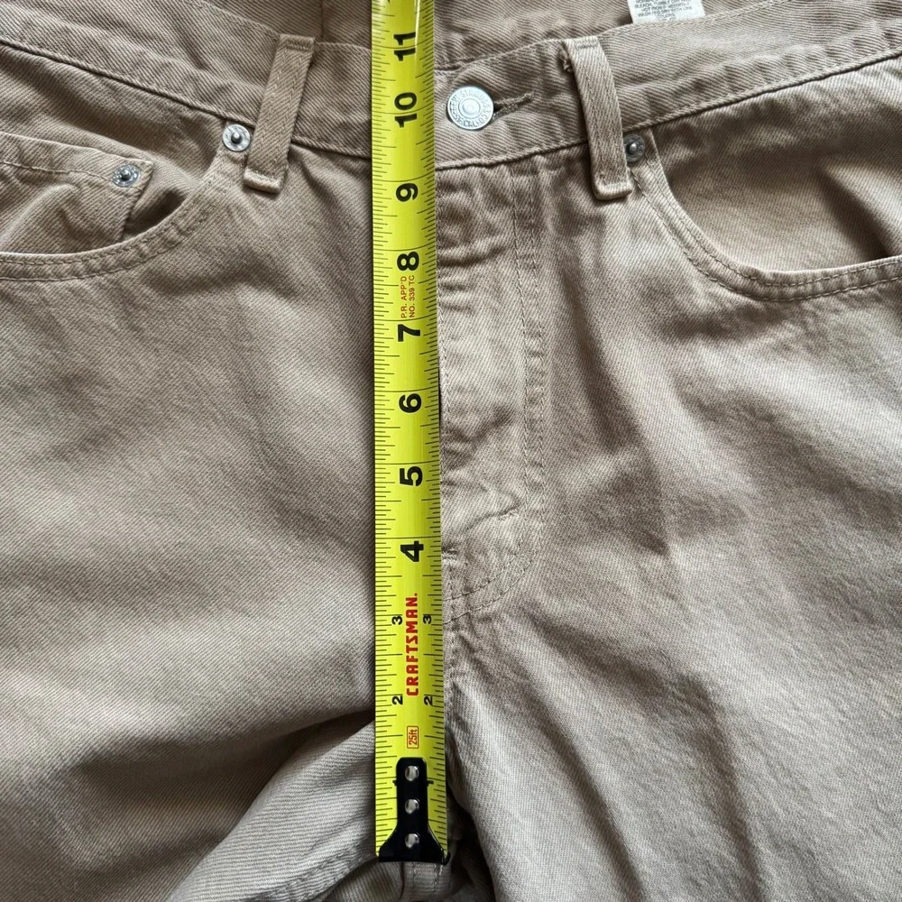 Levi's VTG 90s 550 Relaxed Fit Tapered Leg Jeans USA Khaki Tan‎ Mens 30x32 Y2K